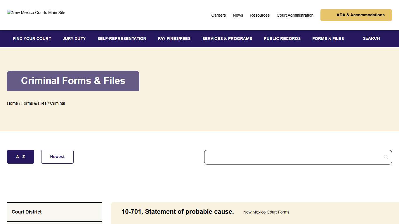 Criminal - New Mexico Courts